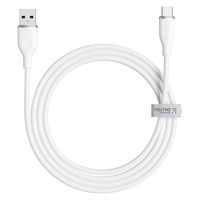 VOLTME USB充電ケーブル 1m USB-A[オス] - USB Type-C[オス] 60W シリコン製 ホワイト 1本