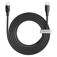 VOLTME USB充電ケーブル 1.8m USB Type-C[オス] - USB-C[オス] 100W シリコン製 ブラック