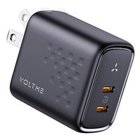 VOLTME USB充電器 45W.20W TypeC×2 ブラック 折りたたみ式 V2141 1個