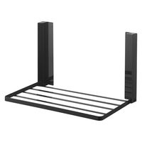 tower（タワー） 洗濯機横マグネット折り畳み棚 タワー ブラック 5097 1台 山崎実業