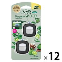 ファブリーズ 車用 イージークリップ ベルガモットウッド 1セット（1パック（2個入）×12） 消臭剤 芳香剤 P＆G