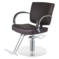 SEVEN BEAUTY (セブンビューティー) スタイリングチェア CURVE ダークブラウン 37410 1台（直送品）
