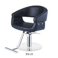 SEVEN BEAUTY (セブンビューティー) スタイリングチェア MILANO ブラック 44639 1台（直送品）