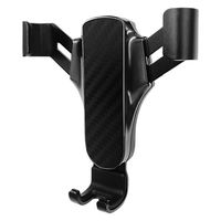 カシムラ 自重式スマホホルダー カーボン&ブラックメッキ AT-95 1台