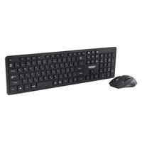 ワイヤレスキーボード&マウスセット 無線 2.4GHzレシーバー マウス5ボタン テンキー付 1セット スリーアール