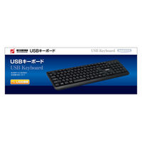 USBキーボード 有線 フルキーボード ブラック 3R-KCKB04UBK 1個