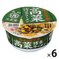 サンポー食品 九州三宝堂 高菜博多ラーメン 97g 1セット（1個×6）