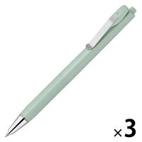 ゼブラ 油性ボールペン ブレンユー 0.5mm ミントグリーン軸 黒インク BAS87-MG 1セット（1本×3）