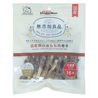 ドギーマン 無添加良品 国産鶏の赤もも肉巻き 国産 16本 1袋 ドッグフード 犬用 おやつ