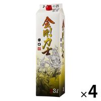 金剛力士 パック 3L 1セット(1本×4) 北関酒造 日本酒 - アスクル