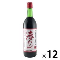 シャトー勝沼 酸化防止剤無添加 赤わいん　赤ワイン　甘口 720ml 1セット（1本×12）