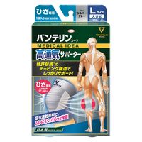 興和 バンテリンコーワ高通気サポーター ひざ専用 大きめサイズ シルバーグレー 329106