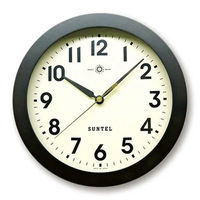 さんてる スタンダード 電波時計 アラビア文字 置き掛け兼用 直径250×奥行45mm ライトブラック SR03_DBK_A 1個（直送品）