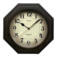 さんてる 電波時計 クロックスランド 置き掛け兼用 幅285×奥行55×高さ285mm ライトブラック SR26_DBK_A  1個（直送品）