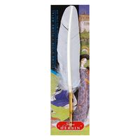 エルバン 羽ペン ニブ付 ホワイト hb23201s 1本