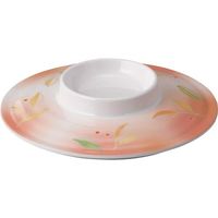 台和 優飯碗(蓋) 輝葉(きよう)オレンジ UF-201-KO 1個（直送品）