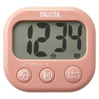 タニタ（TANITA） 抗菌でか見えタイマー キッチンタイマー コーラルピンク TD429PK TD-429-PK 1個