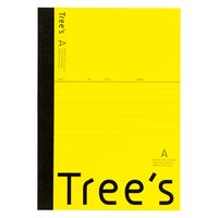 日本ノート Tree’s A5 A罫30枚 イエロー UTRAA5Y 1セット(15冊)（直送品）