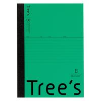日本ノート Tree’s A5 B罫30枚 グリーン UTRBA5G 1セット(15冊)（直送品）