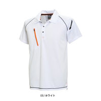 TSデザイン 藤和 ＦＬＡＳＨ半袖ポロシャツ  WW5065-5-4L  ホワイト  1着（直送品）