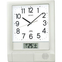 セイコータイムクリエーション 電波掛時計 オフィスタイプ プログラムクロック PT201S 1個（わけあり品）