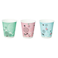 川西工業株式会社 うがい用紙コップ5オンス3柄組 フラワー シード AK95515 1箱（1000個入） オリジナル（わけあり品）
