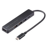 サンワサプライ HDMIポート付 USB Type-Cハブ USB-5TCH15BK 1個（直送品）