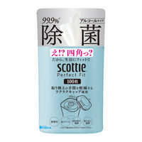 ウェットティッシュ アルコール スコッティ パーフェクトフィット 99.9%除菌 日本製紙クレシア