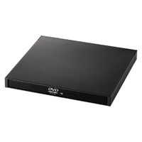 外付け DVDドライブ USB 3.2 Gen1 読込専用 ACアダプタ付 黒 LDV-PWA8U3CNBK ロジテック 1個（直送品）