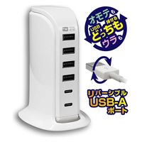 カシムラ AC充電器 USB-A×4&Type-C×2 AC-044 1台（直送品）