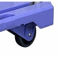 エスコ [EA520Bー16B用]φ100mm グレーゴム車輪 EA520B-17 1セット(2個)（直送品）