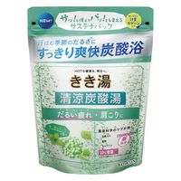 きき湯 クール 炭酸入浴剤 清涼炭酸湯 すっきりミントの香り 360g 1個 医薬部外品 バスクリン