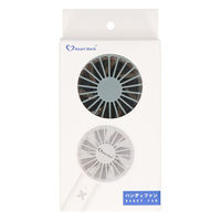 KK物産 ハンディファンホワイト+グレー 4595121169492 1セット(3個)（直送品）