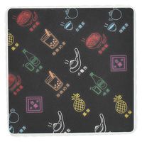 カンダ 台湾ネオン コースター スクエア BK 4536818446106 1個（直送品）