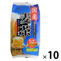 寿老園 国産麦茶ティーパック 1セット（1袋（52バッグ入）×10）麦茶ティーバッグ