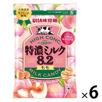 特濃ミルク8.2 もも 70g 1セット（1袋×6） UHA味覚糖 あめ 飴 キャンディ