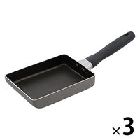 LIV PLUS マイヤー 卵焼き器 13×18cm IH ガス火 グレー マイヤーズワン ND-745 1セット(3個)