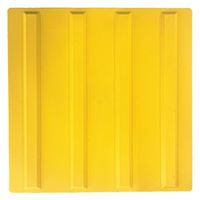 グリーンクロス 点字パネル(L) 誘導(線)黄 300X300Xt9mm 1118040302 1枚（直送品）