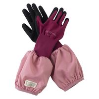 ユニワールド 袖付き天然ゴム手袋 レッドM NS-25 1双