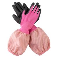 ユニワールド 袖付きウレタン手袋 ピンクL NS-16 1双