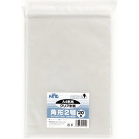 キングコーポレーション 角2 クリア封筒 テープ付 CFK2Q20 1パック(20枚)