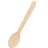 シモジマ 木製スプーン 160mm バラ 004514120 1袋(100本)