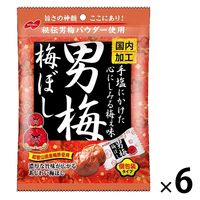 男梅 梅ぼし52g 1セット（1個×6） ノーベル製菓