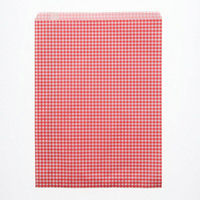シモジマ 柄小袋 R-10 ギンガムミニ 赤 006522204 1袋(200枚)