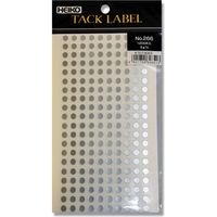 シモジマ タックラベル No.266 Φ5 007073063 1袋(1200片)