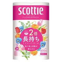 日本製紙クレシア スコッティ フラワーパック 2倍巻き ダブル 4901750263102 1個