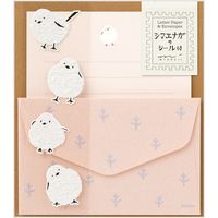 デザインフィル ミニレターセット513 シール付き シマエナガ柄A 86513006 1個