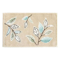 オカ 洗える玄関マット ステッチリーフ 抗菌防臭 45×75cm