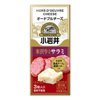 小岩井乳業 [冷蔵] オードブルチーズ【米沢牛入りサラミ】 42g