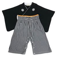 Aenak（アエナック）男児はかまロンパース 黒 90cm 1着 ROK